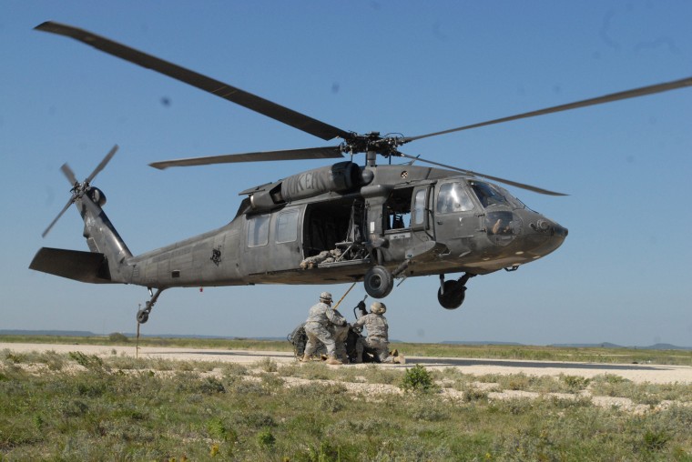 Wranglers’ sling load training lifts off
